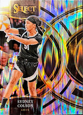 Sydney Colson 2024 Panini Select WNBA #148 Premier Level Flash Prizm - Aces