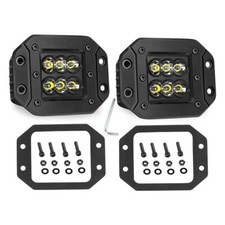 2x 5 Flush Mount Cree Leds Light Pods Spot Work Driving Fog Lamp Bumper Offroad 2x 5 Flush Mount Cree Leds Light Pods Spot Work Driving Fog Lamp Bumper Offroad