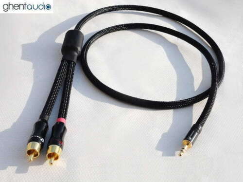B03 (1.5m 5ft) ---3.5mm HIFI TRS(m) Stereo to Dual(2) RCA 4N-OFC Splitting Cable - Picture 2 of 3