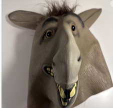 Latex Halloween fancy Shrek Donkey headgear mask Carnival party Cosplay Costumes