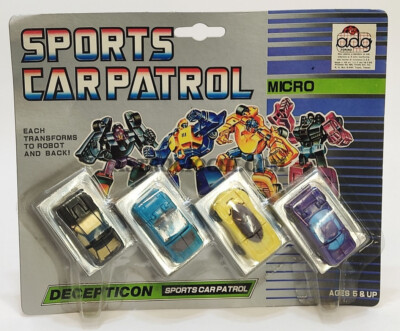 TRANSFORMERS MICROMASTERS SPORT CAR PATROL AUTOCHANGE KO VINTAGE '80 NEW IN BOX