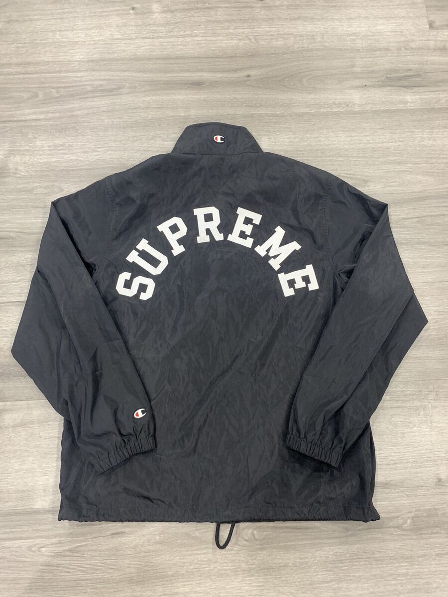 Supreme X Champion Coaches Jacket Windbreaker Mens Sz Medium Supreme X Champion Coaches Jacket Windbreaker Mens Sz Medium