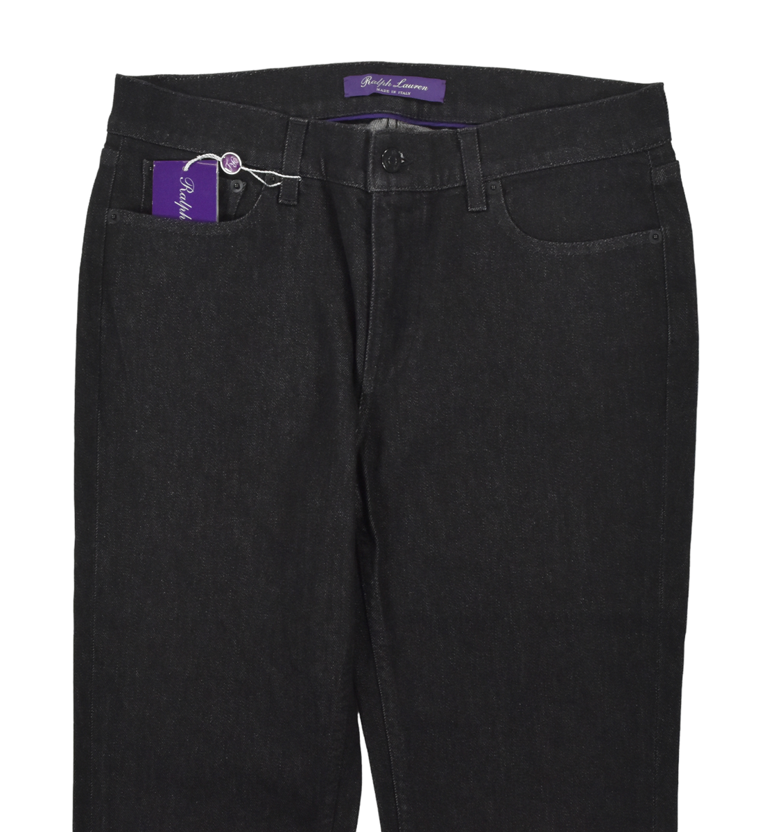 Ralph Lauren Purple Label Black Skinny Fit 105 Cigarette Denim