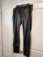 Akira Pants Women's 1XL Black Faux Leather High Rise Skinny Pants