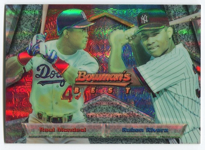 1994 Bowman's Best Refractor #X99 Ruben Rivera Raul Mondesi Dodgers Yankees