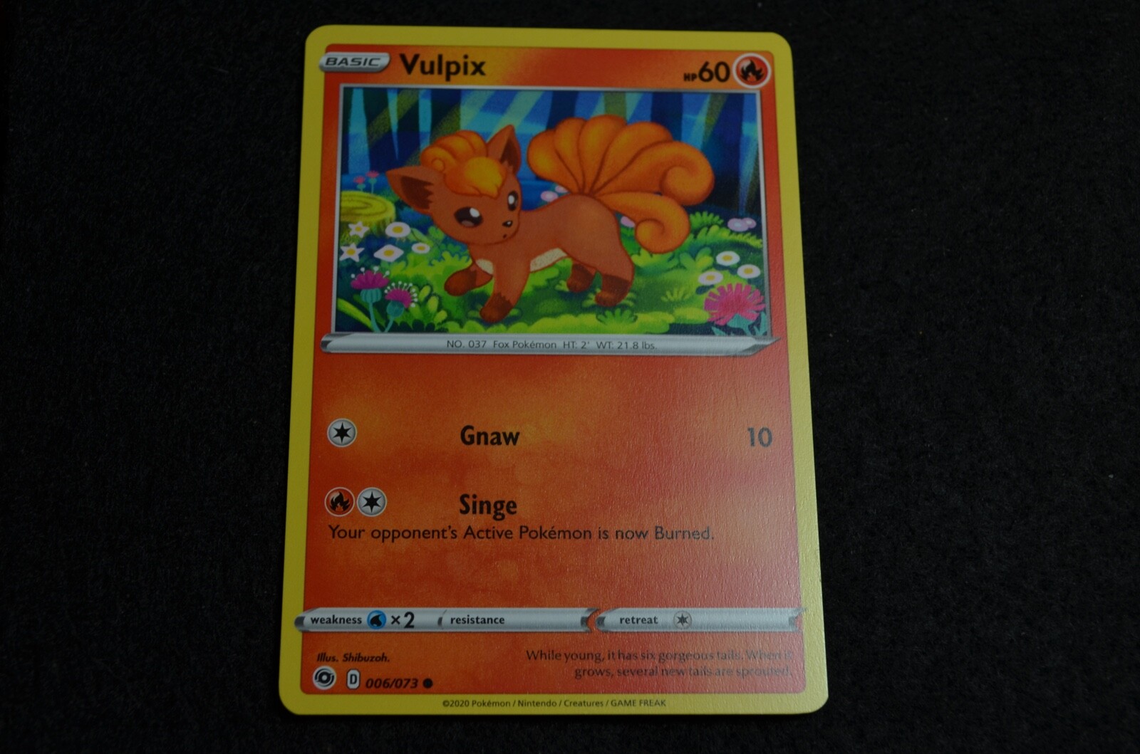 POKEMON CHAMPION'S PATH VULPIX 006/073 NM/MINT FREE SHIPPING