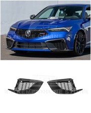 For 24-up Acura Integra Type S Carbon Fiber Front Side Grille Insert Cover Kit