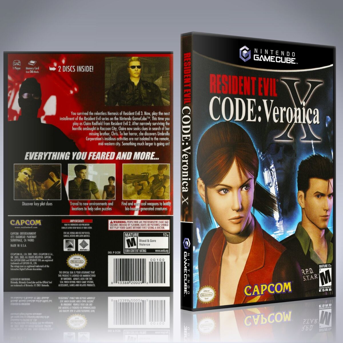 Resident Evil - Code Veronica X (Nintendo GameCube, 2003) for sale