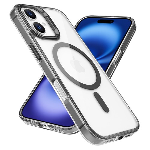 For Apple iPhone 16 Plus Ultra Clear Hard Back PC & TPU Edge MagSafe Cover Case - Foto 8 di 43
