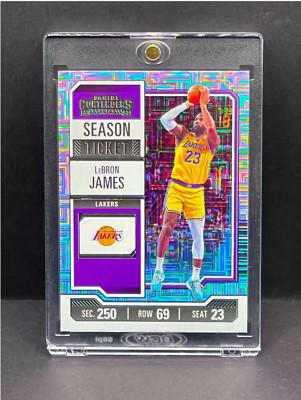 LeBron James RARE MOJO REFRACTOR INVESTMENT CARD SSP PANINI LAKERS MVP MINT