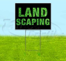 LANDSCAPING 18x24 Yard Sign WITH STAKE Corrugated Bandit USA BUSINESS GARDEN