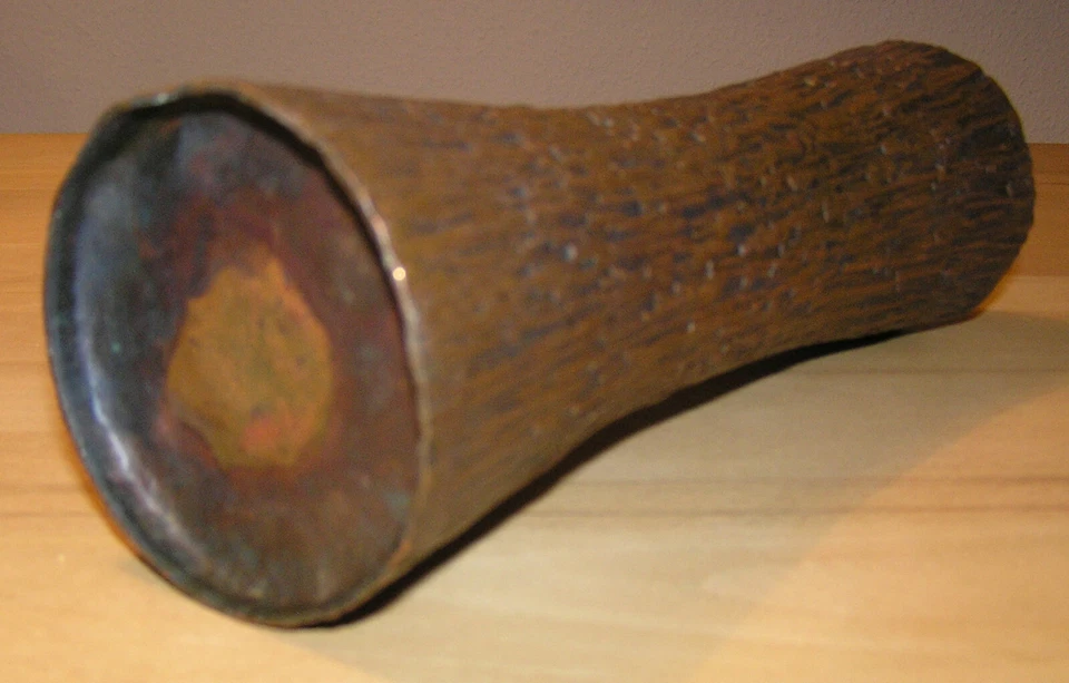 Massive KUPFER-VASE + H. 22cm + VINTAGE 1970er + TOP - Bild 3 von 3