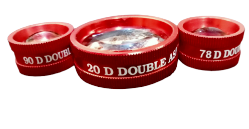 Pack De Lentilles Optométriques 20D 90D & 78D - Kit Professionnel Pour Ophtalmologie