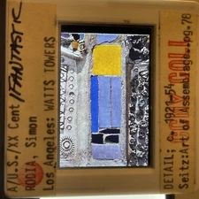 Simon Rodia “Watts Tower,  Nuestro Pueblo” Installation Art 35mm Slide