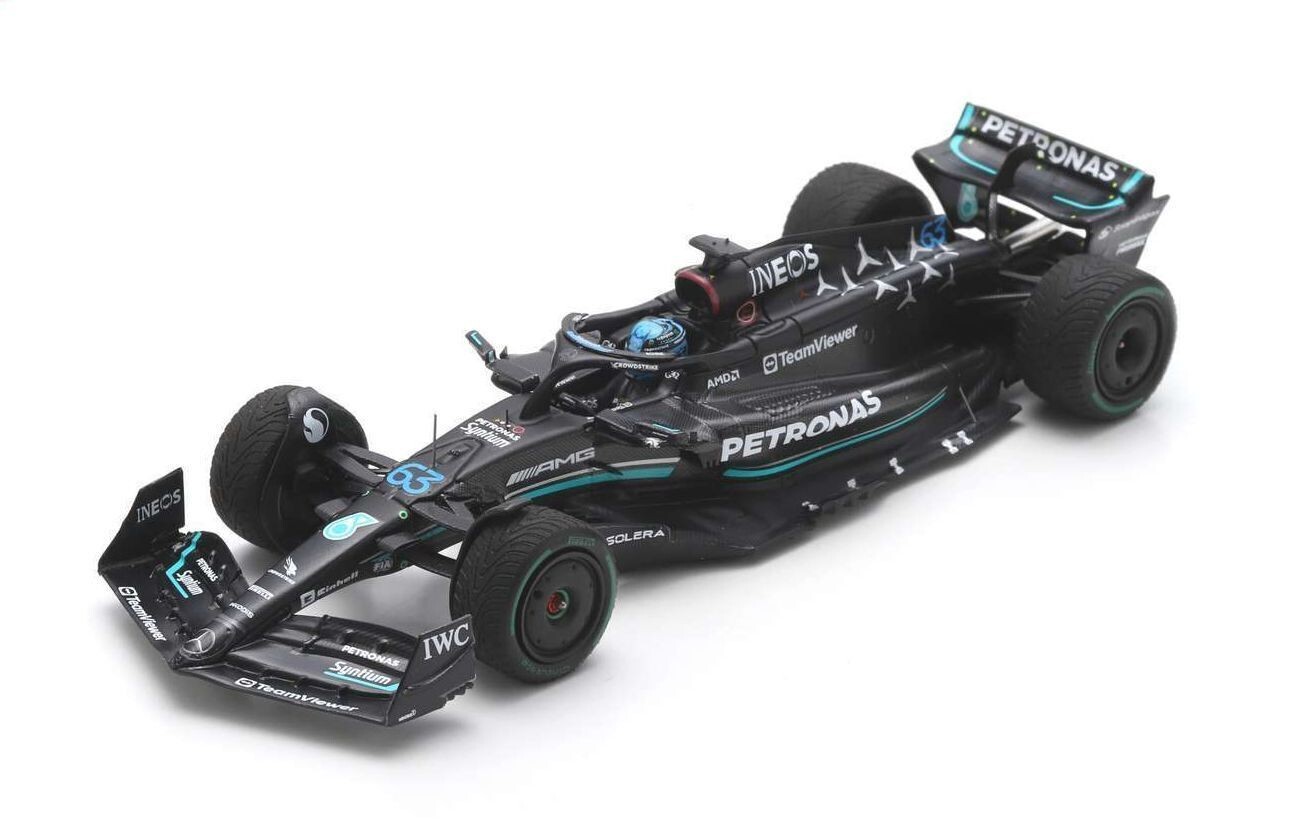 Mercedes AMG F1 W14 Hamilton Monaco Spark S8578 Modèle de Collection