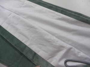 Pottery Barn Velvet Drape Curtain 50x84 Blue Green Ebay