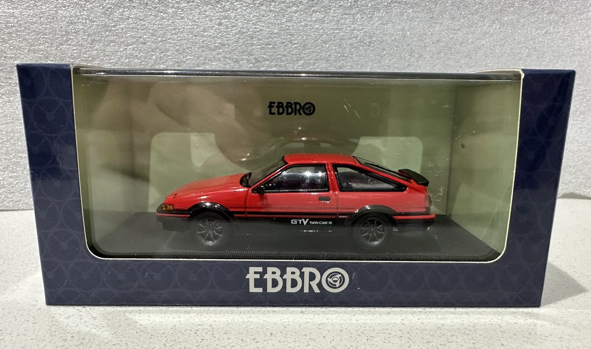 🚘 1:43 Toyota Sprinter Trueno AE86 GTV - Ebbro Models Red