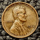 1924-P Lincoln Cent ~ VERY FINE (VF) Condition ~ COMBINED SHIPPING!