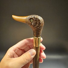 36" Antique Style Brown Duck Head Walking Stick Cane
