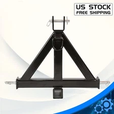 Heavy Duty Three Point Hitch 2in Receiver Trailer Hitch Fits Cat 1, Quick Hitch