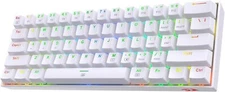 Redragon K630 Dragonborn 60% Wired RGB Gaming Keyboard, 61 Keys, White