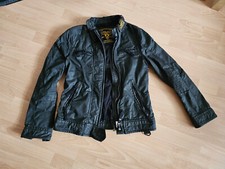 Superdry Bikerjacke Damen Jacke schwarz kein Leder Gr. L
