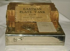 Kodak 8x10 Film Plate Steel Developing Tank With 12 Plate Adjustable Rack 1908