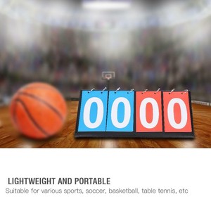 Durable Digit Portable Flip Sports Scoreboard Score Counter Tennis Table Scoreboard Basketball Scoreboard for Various Sports Portable Scoreboard