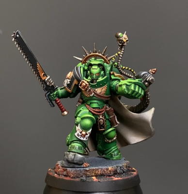 Warhammer 40000 Salamanders バンドル取引 Warhammer 40K PAINTED SALAMANDERS FORGEHAMMER COMMANDER Gravis