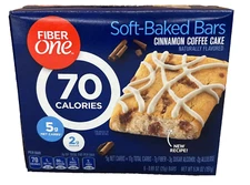 Fiber One 70 Calories Cinnamon Coffee Cake Soft Baked Bars 5.34 oz