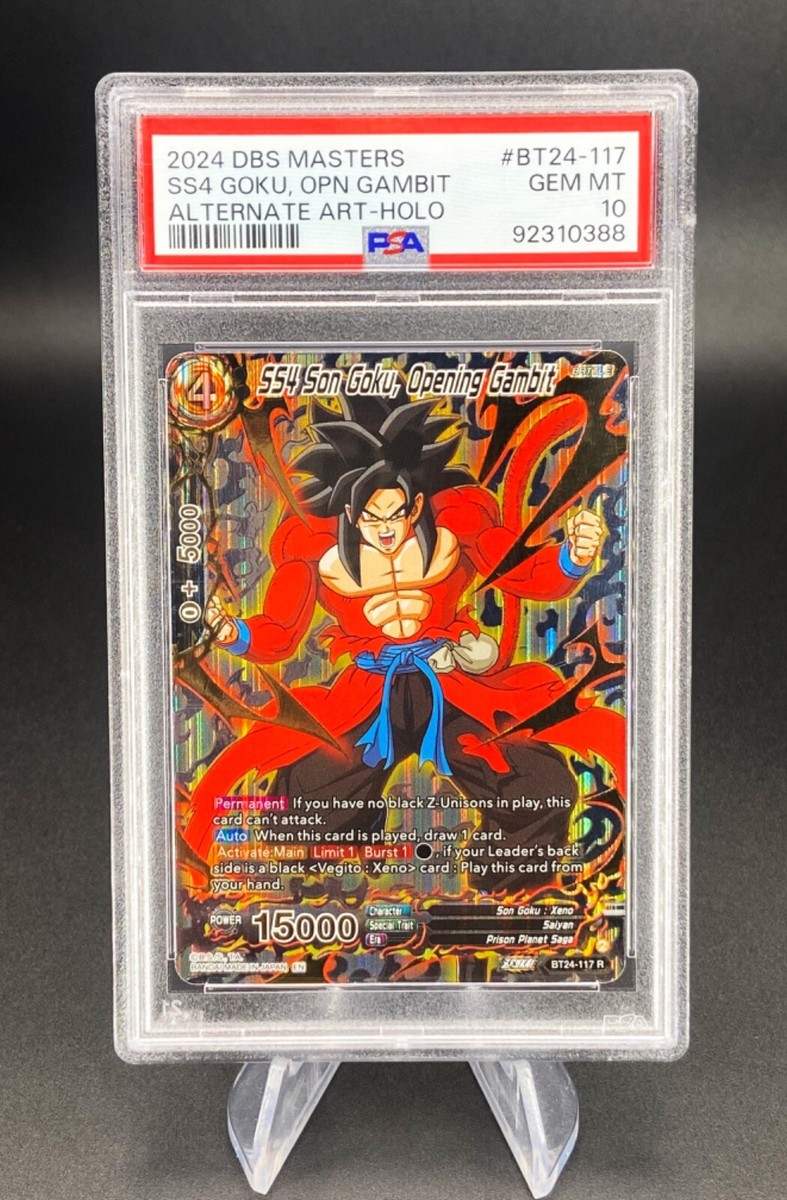 孫悟空 1-24 SEC SS4 Son Goku, Opening Gambit – BT24-117 – PSA 10 GEM – Alt
