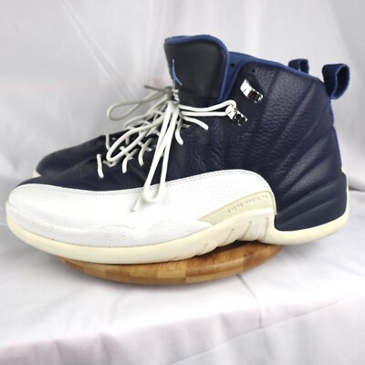 Air Jordan 12 Retro Obsidian 2012 130690 410 Obsdn/University Blue-Wht Size 12