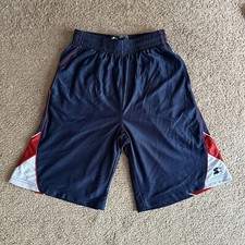 Starter Shorts Men's Small Active Mesh Dark Navy Drawstring Front Pockets 28-30