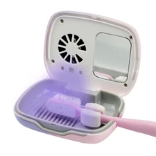Rechargeable Mini UV Toothbrush Sterilizer Cover with Fan 