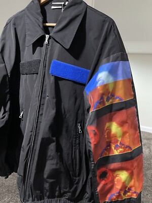 Dries Van Noten Black Len Lye Edition Patch Jacket size Large | eBay