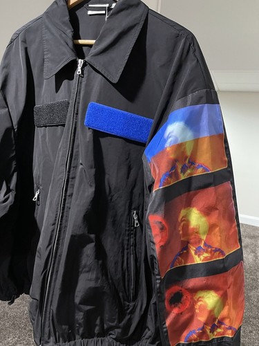 Dries Van Noten Black Len Lye Edition Patch Jacket size Large - Picture 6 of 12