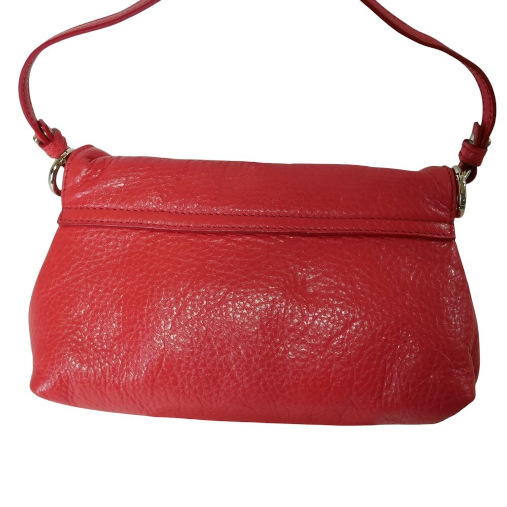 Chloe Lily Ribbon 2Way Crossbody Leather Coral Pink Handbag