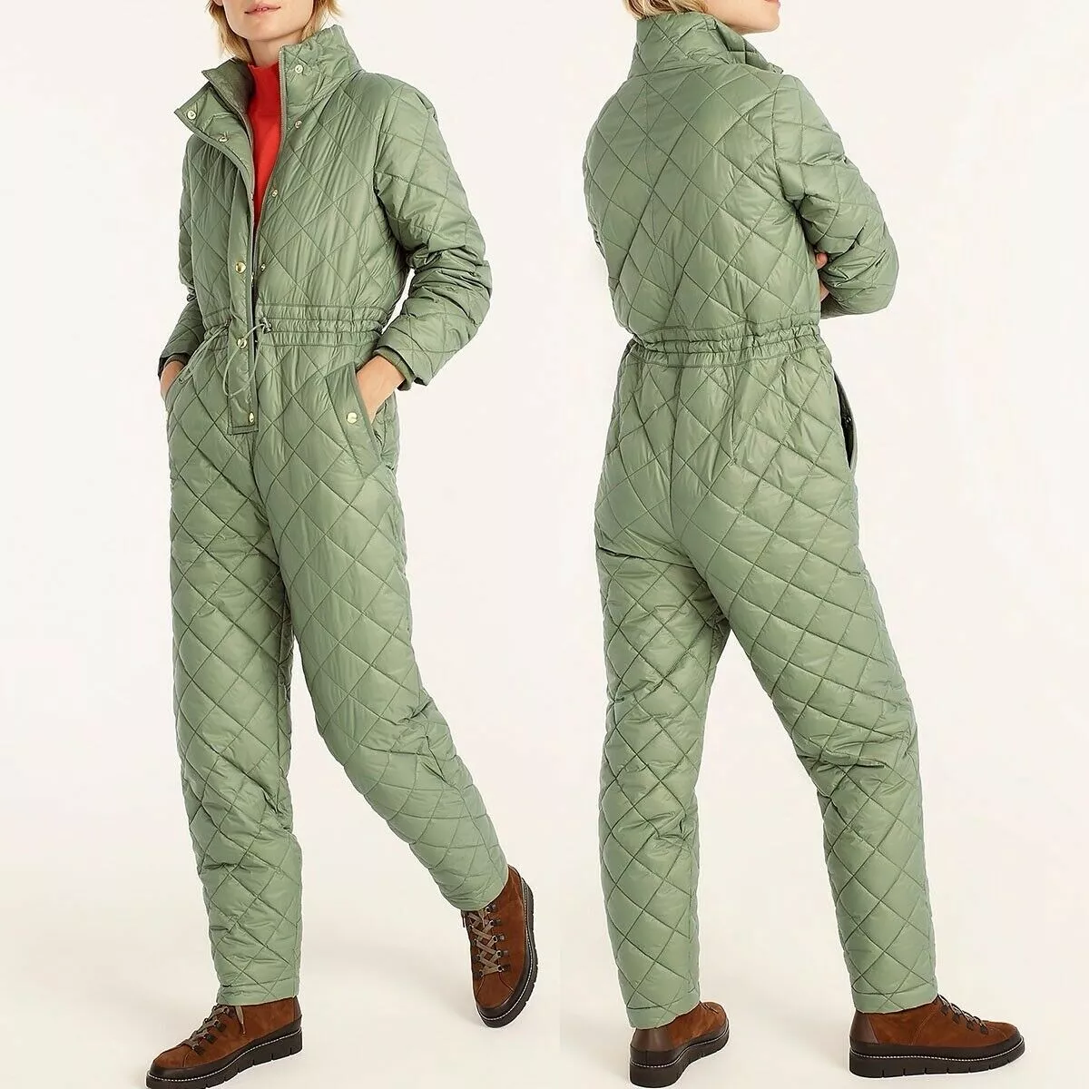 J crew green jumpsuit hotsell