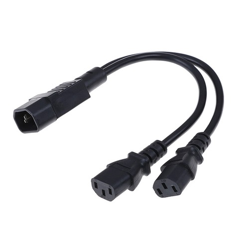 UPS server C14 to C13 Y splitter extension cable PDU.PSU power cable cord -b _yi - Afbeelding 7 van 9