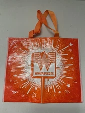 Whataburger Large Recycle Grocery Tote Gift Bag Purse Christmas Beach Collector