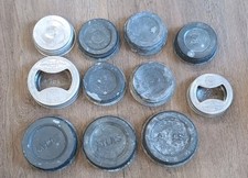 VINTAGE Lot Of 11 Assorted CANNING JAR LIDS-From A Collectors Estate -See Pics