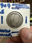 1909-S San Francisco Mint Silver Barber Quarter