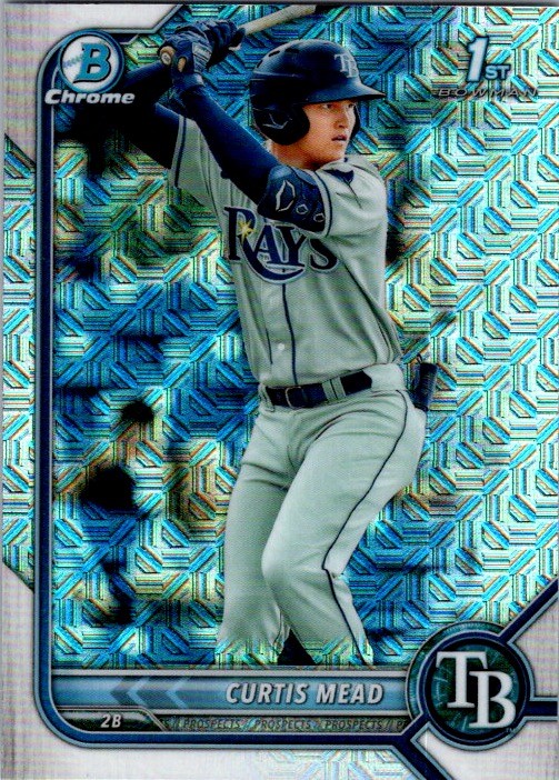 2022 Bowman #BCP-10 Curtis Mead Chrome Prospects Mojo Refractors