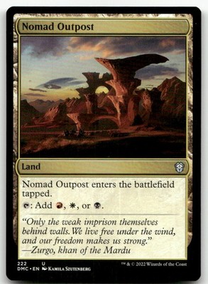 Nomad Outpost #222 (NM) Dominaria United DMC Magic MTG