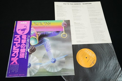 SCORPIONS - FLY TO THE RAINBOW - JAPAN VINYL LP OBI RPL-3032 EX-/EX-
