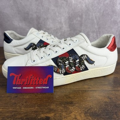 Gucci Ace Low Kingsnake Size 40 EU / 7 UK / 10 US Women s Designer Shoes Italy