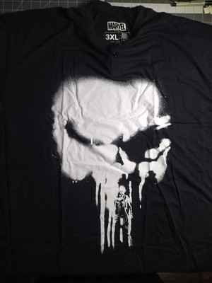 Loot Crate 2019 Marvel's Punisher Frank Castle Skull Henley T-Shirt CHOOSE SIZE