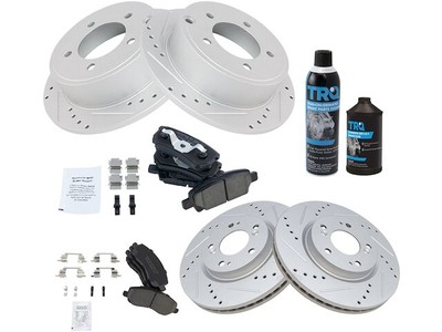 Front and Rear Brake Pad and Rotor Kit For 2011-2014 Chrysler 200 2013 SS925CY