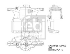 REAR LEFT BRAKE CALIPER FITS: SKODA OCTAVIA II COMBI 1.6 TDI 4X4/1.6 LPG/2.0