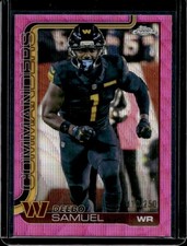 2025 Topps Chrome Deebo Samuel Pink Wave Refractor #/250 Commanders